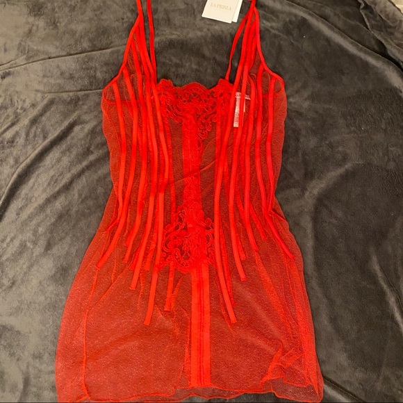 La Perla Sexy Red Lingerie - Picture 2 of 11